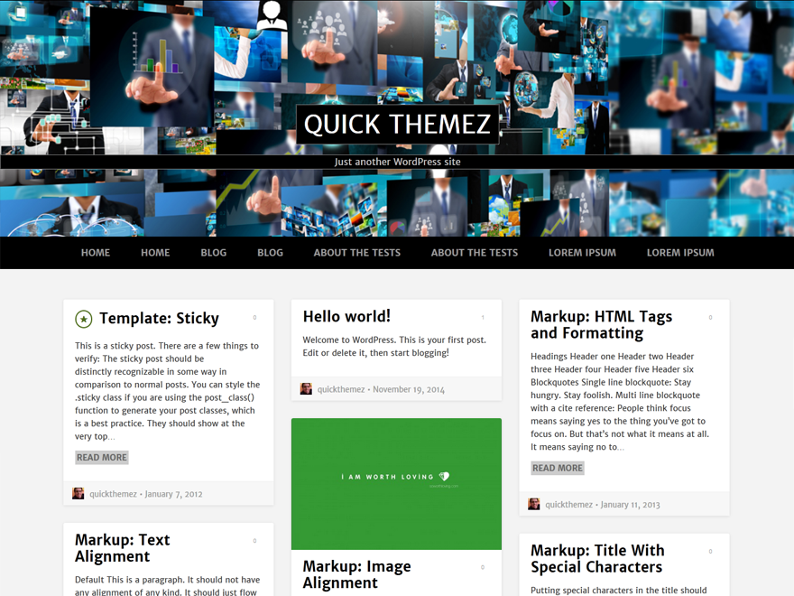 QuickOnline Free WordPress Theme